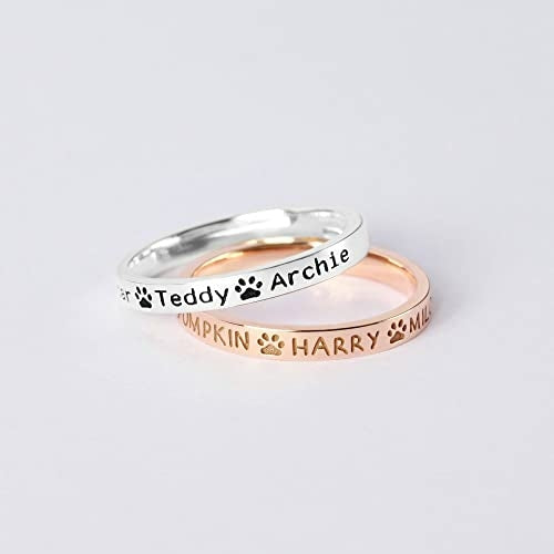 Custom Pet Names Ring