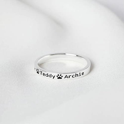 Custom Pet Names Ring